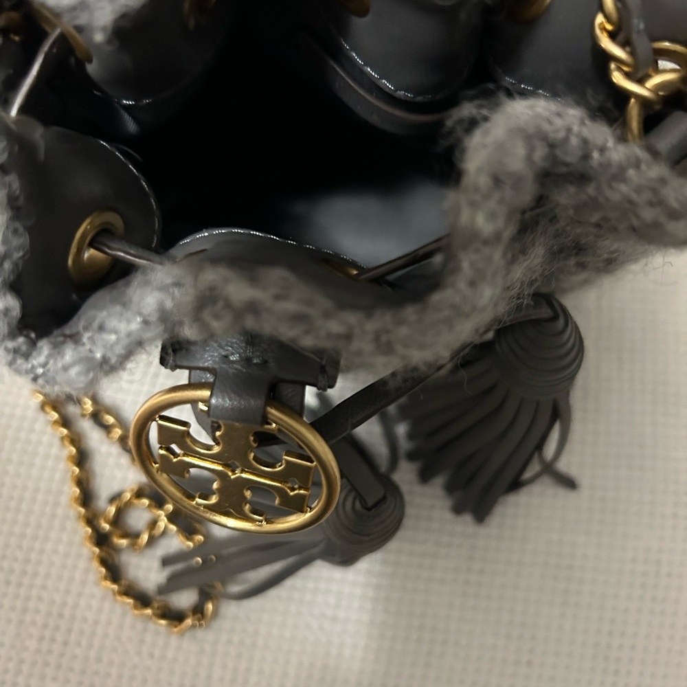 Tory Burch Soft Boucle Drawstring Mini Bucket Bag - image 7